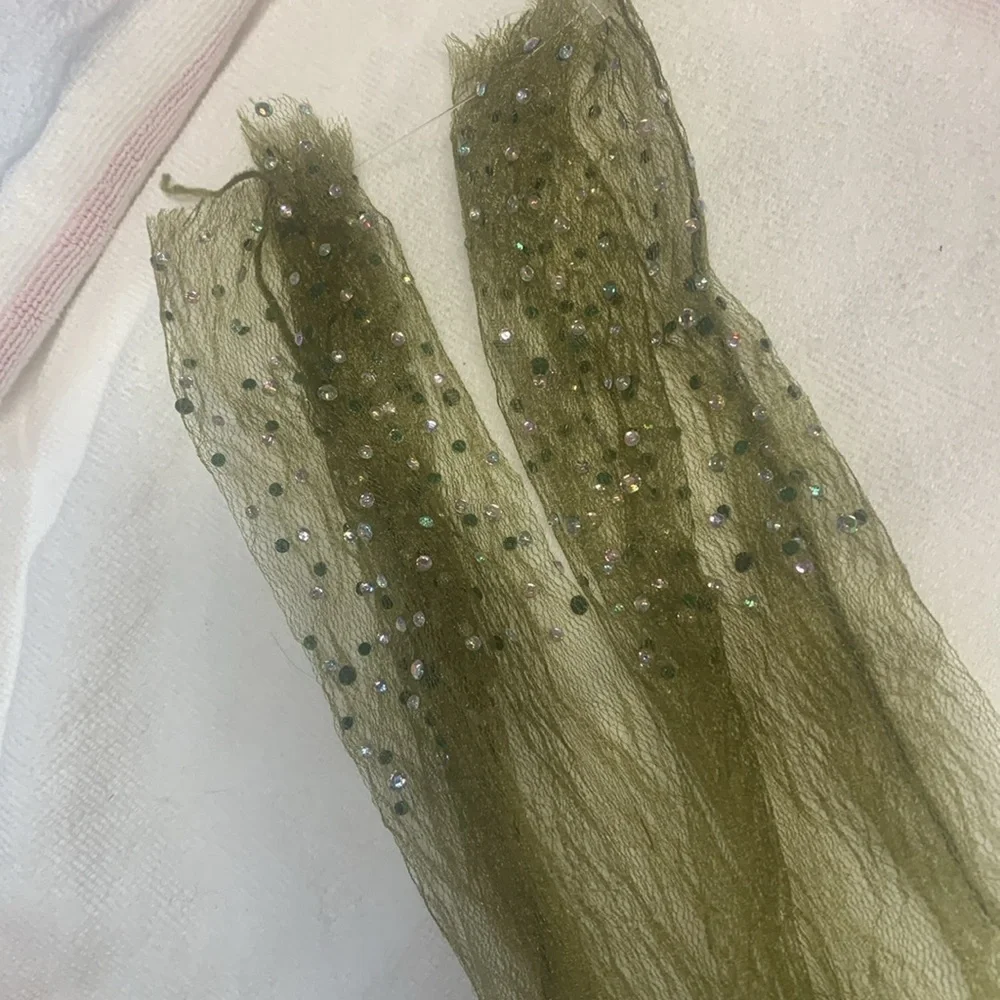 - Free people high heel jungle olive green stone socks